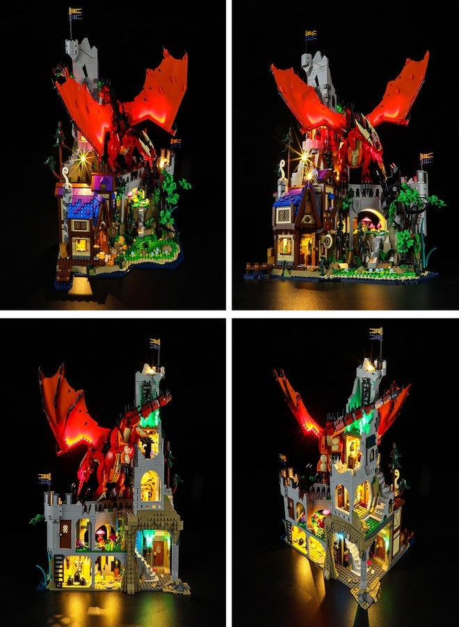 BRIKSMAX Led Lighting Kit for Lego-21348 Dungeons Dragons: Red Dragon's Tale - Compatible with Lego Disney Building Set- Not Include Lego Set - Image 4